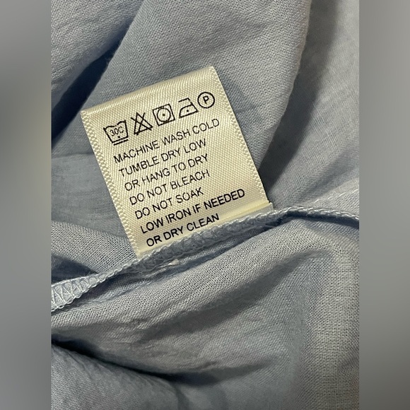 NWT Ivy City Co Chambray White Floral Embroider Scallop Midi Shirt Dress Size XS - Picture 12 of 12